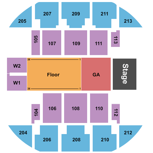 Brick Breeden Fieldhouse Red Clay Strays Seating Chart